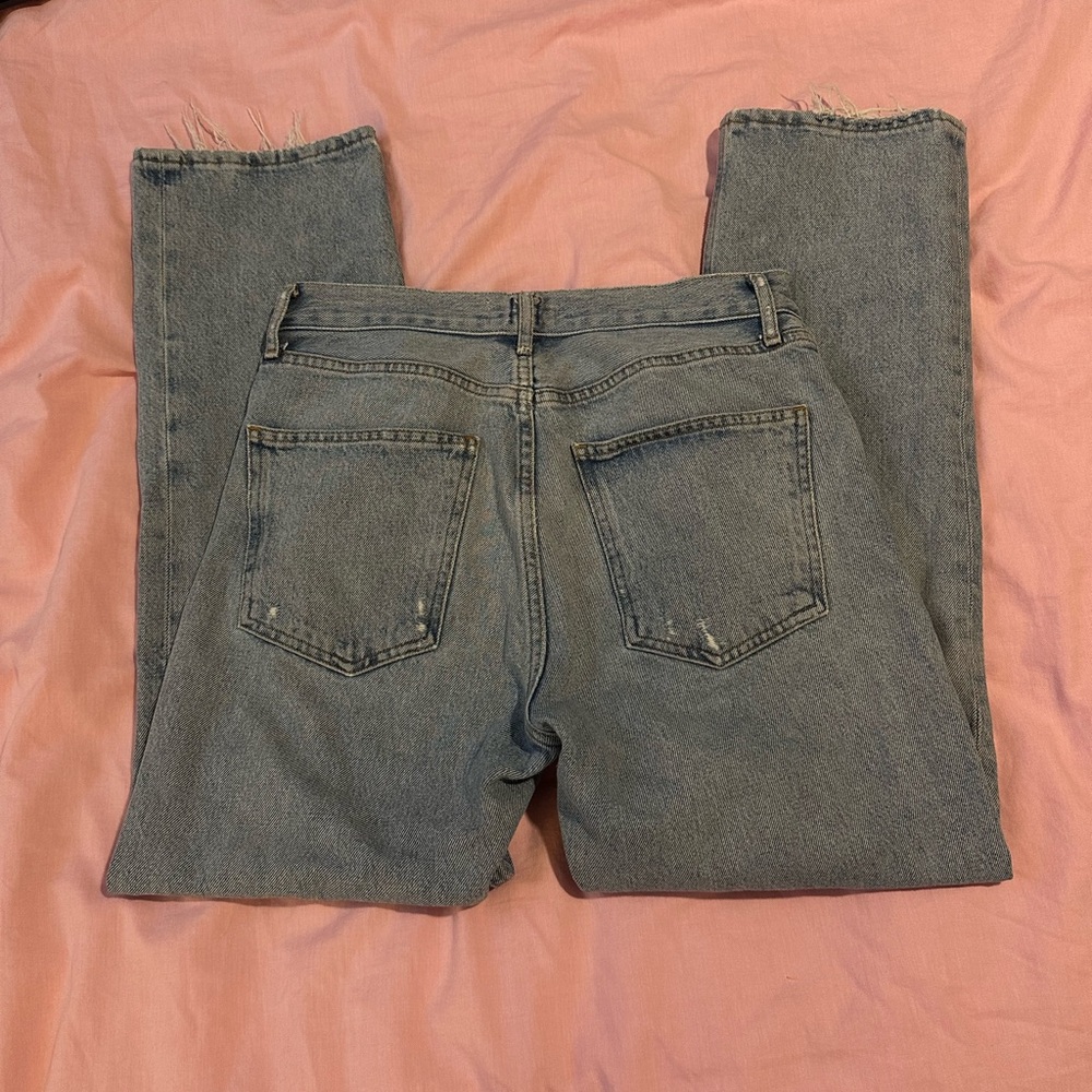 Agolde Ripley High-Rise Straight-Left Jeans in Riptide 26” - Picture 4 of 7